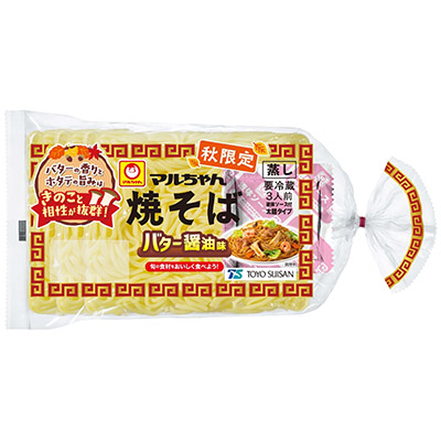 マルちゃん 焼そば バター醤油味 秋限定 3人前