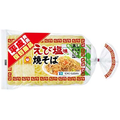東洋水産 マルちゃん 焼そば 平成発売 復刻商品 えび塩味焼そば 3食