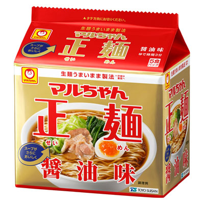 マルちゃん　正麺醤油味５食パック