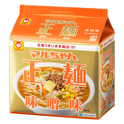 マルちゃん　正麺味噌味５食パック