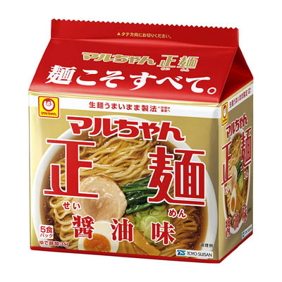 マルちゃん正麺　醤油味　5食パック