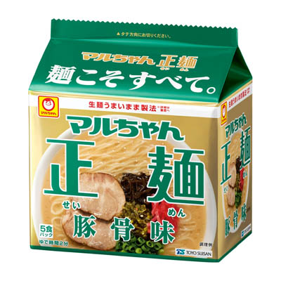 マルちゃん正麺　豚骨味　5食パック