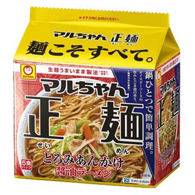 東洋水産　マルちゃん正麺　とろみあんかけ醤油ラーメン　5食パック