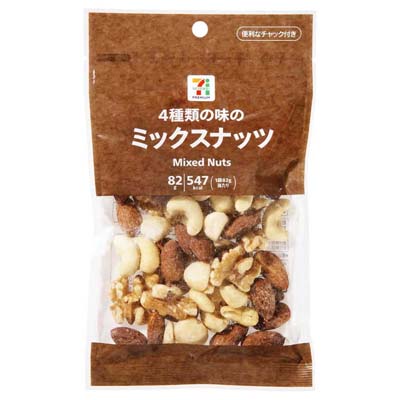セブンプレミアム 4種類の味のミックスナッツ 82g