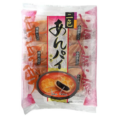 天恵製菓 二色あんパイ 6個