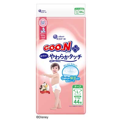 グーンプラス 敏感肌にやわらかタッチテープ Lサイズ 44枚