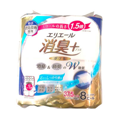 エリエール　消臭プラス　ダブル　37.5ｍ×8ロール