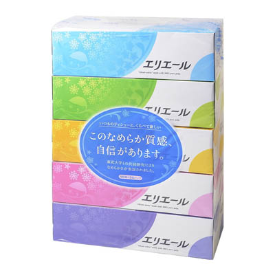 エリエール　ティシュー　180組×5箱入