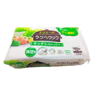 エリエール ラクらクック キッチンペーパー１００組