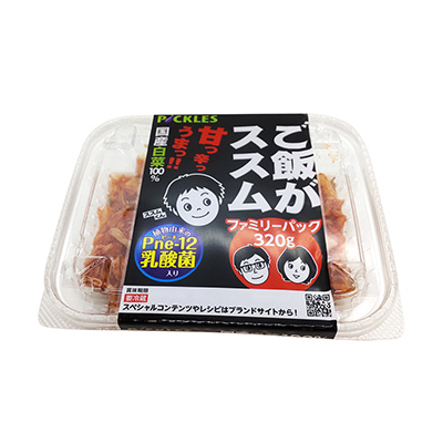 ピックルス ファミリーパックご飯がススムキムチ 320g