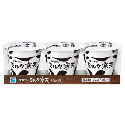 タカナシ ミルク寒天 80g×3個