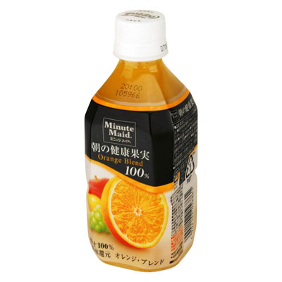 ミニッツメイド朝の健康果実オレンジブレンド100%350ml