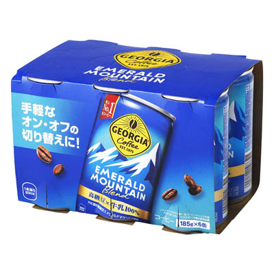 コカ・コーラ ジョージア エメラルドマウンテン 185g×6缶パック