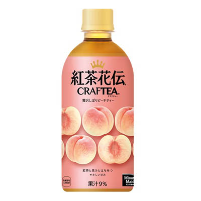紅茶花伝クラフティ贅沢搾りピーチティー440ml