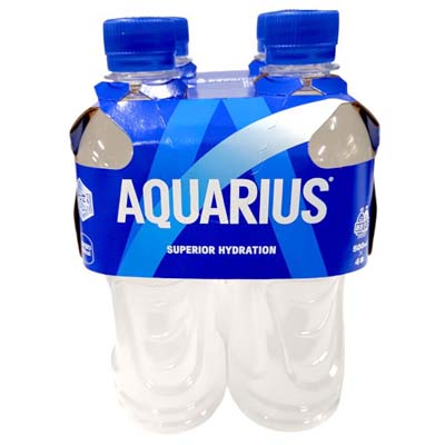 コカ・コーラ　アクエリアス　ラベルレス　500ｍｌ×4本マルチ