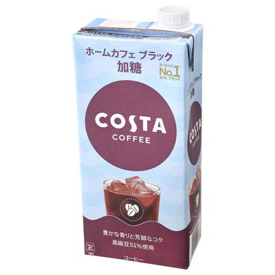 コカ・コーラ　コスタコーヒー　ホームカフェブラック　加糖　1000ｍｌ