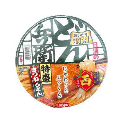 日清のどん兵衛　特盛きつねうどん　西仕立て　130ｇ