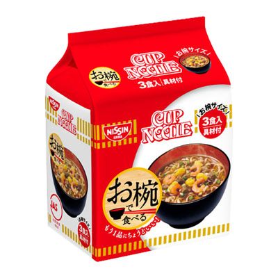 日清　お椀で食べるカップヌードル３食９６ｇ