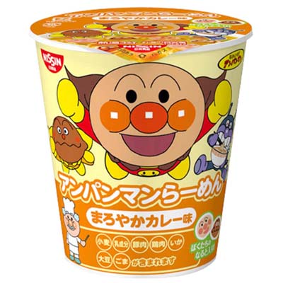 日清　アンパンマンらーめん　まろやかカレー味　３８ｇ