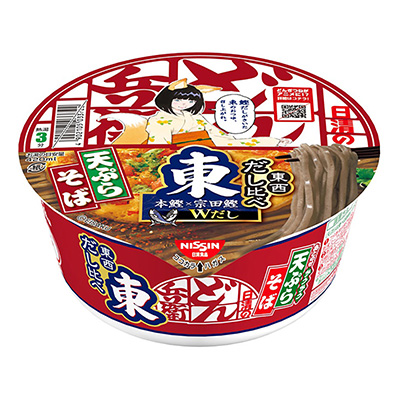 日清のどん兵衛　天ぷらそば　東西だし比べ　東本鰹×宗田鰹Wだし　１００ｇ