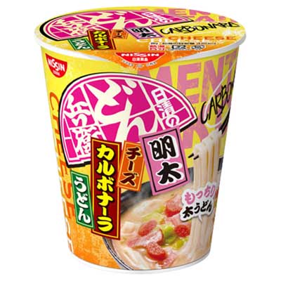 日清　日清のどん兵衛　明太チーズカルボナーラうどん　９０ｇ