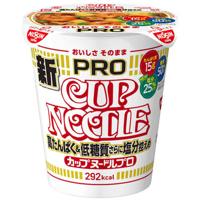 日清　カップヌードルPRO　高たんぱく＆低糖質さらに塩分控えめ　75ｇ