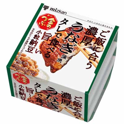 金のつぶ ご飯に合う濃厚うなぎ蒲焼タレで食べる旨~い小粒納豆40×3個