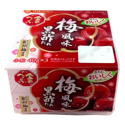 ミツカン　金のつぶ　梅風味黒酢たれ　40ｇ×3個