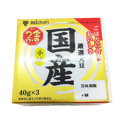ミツカン　金のつぶ　国産小粒納豆　40ｇ×3個