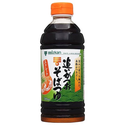 ミツカン　追いがつおそばつゆ　ストレート　500ｍｌ