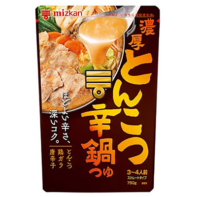 ミツカン 濃厚とんこつ辛鍋つゆ ストレートタイプ 3~4人前 750g