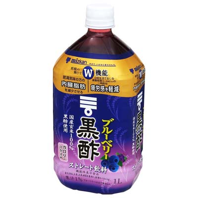 ミツカン　ブルーベリー黒酢ストレート飲料１Ｌ