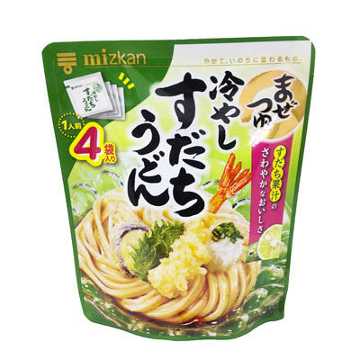 ミツカン　まぜつゆ　冷やしすだちうどん　４袋