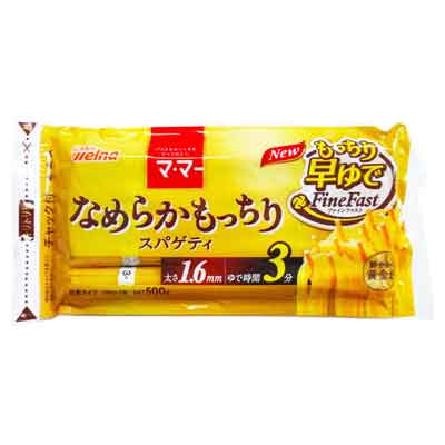 マ・マー　なめらかもっちり早ゆでスパゲティ　1.6ｍｍ　500ｇ