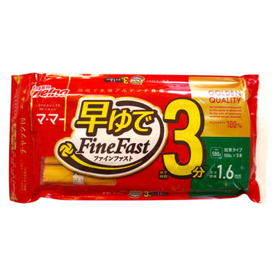 マ・マー　早ゆでスパゲティ　1.6ｍｍ　500ｇ