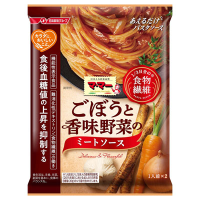 マ・マー 1/3食物繊維ごぼうと香味野菜のミートソース140g
