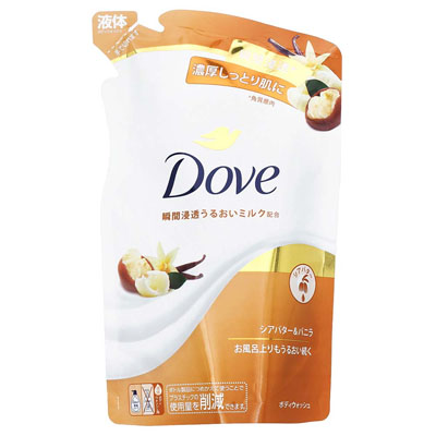 ダヴ ボディウォッシュ シアバター&バニラ つめかえ用 330g