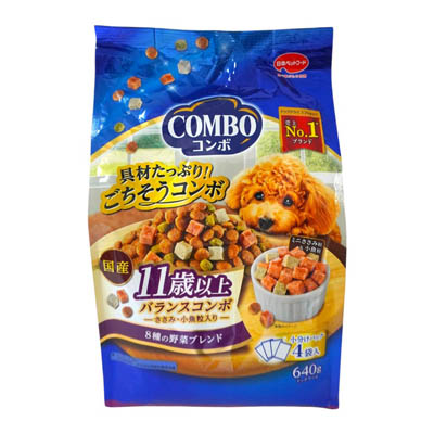 日本ペットフード　コンボ　11歳以上バランスコンボ　8種の野菜ブレンド　640ｇ