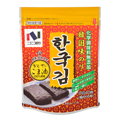 ニコニコ韓国味のり8切40枚