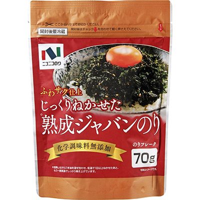 ニコニコのり じっくりねかせた熟成ジャバンのり 70g