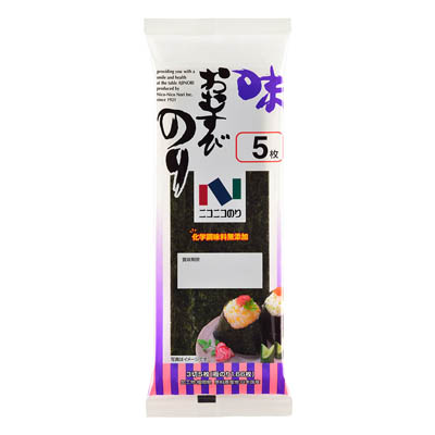 ニコニコのり　味おむすびのり　3切5枚入
