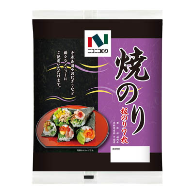 ニコニコのり　中国産焼のり　7枚