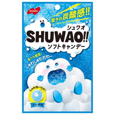 ノーベル シュワオ!!ソフトキャンデー ソーダ味 30g