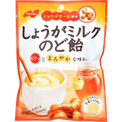 ノーベルしょうがミルクのど飴100g