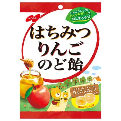 ノーベル はちみつりんごのど飴 110g