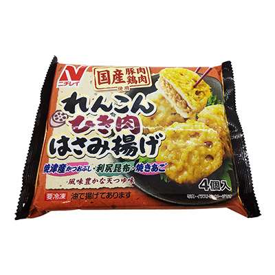 ニチレイ れんこんひき肉はさみ揚げ 4個入