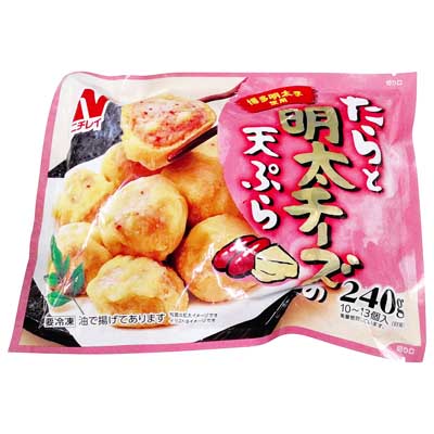 ニチレイ たらと明太チーズの天ぷら 240g