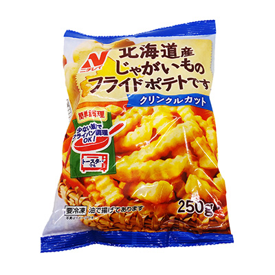 ニチレイ　北海道産じゃがいものフライドポテトです　クリンクルカット　250ｇ