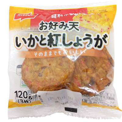 ニッスイ　お好み天いかと紅しょうが　３枚入