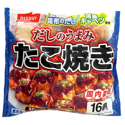 ニッスイ　だしのうまみたこ焼き　16個入